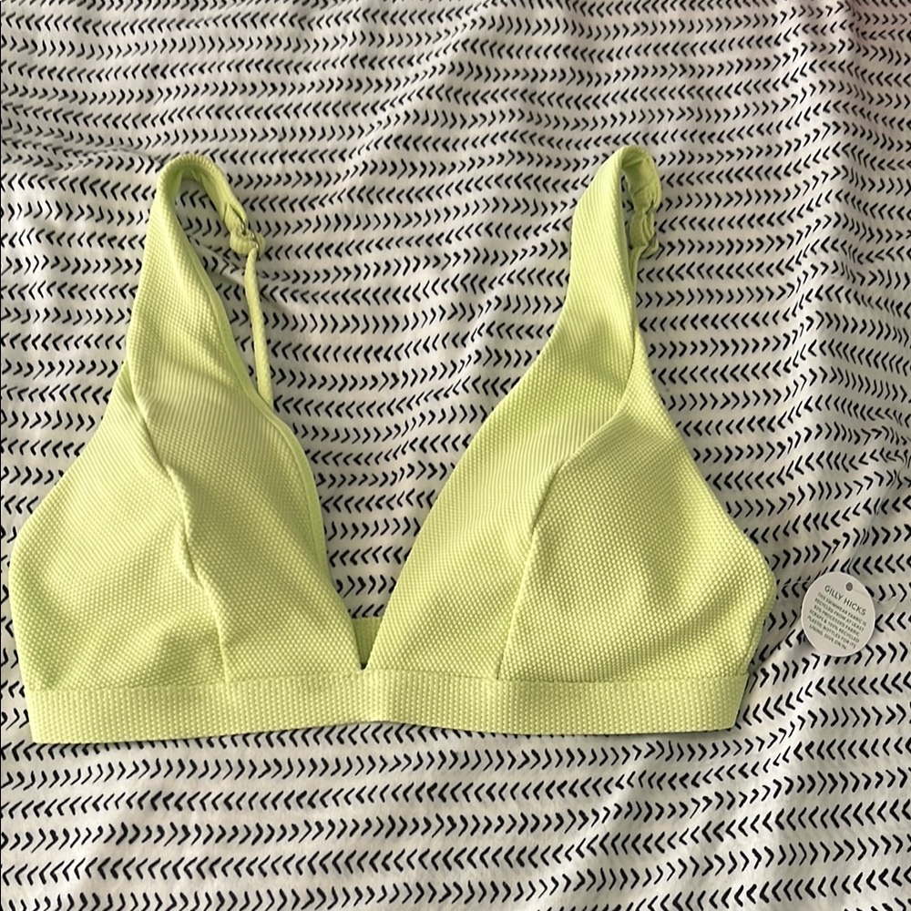 Gilly Hicks Lime Green Bikini Top